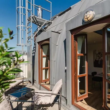 公寓 2 Bedroom Penthouse Loft - Whirlpool - Terrasse - Wifi - Zentral - Kueche - Kaffee - Parkhaus