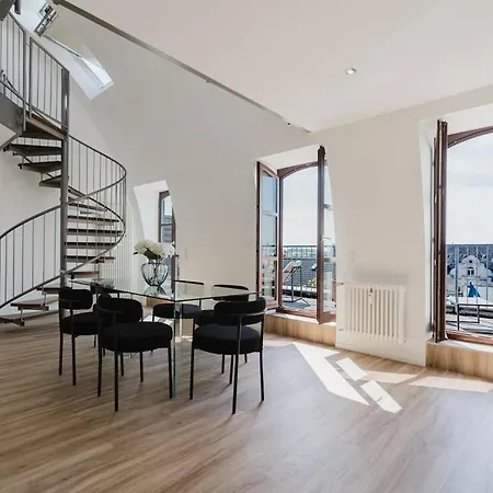 Apartment 2 Bedroom Penthouse Loft - Whirlpool - Terrasse - Wifi - Zentral - Kueche - Kaffee - Parkhaus Wiesbaden